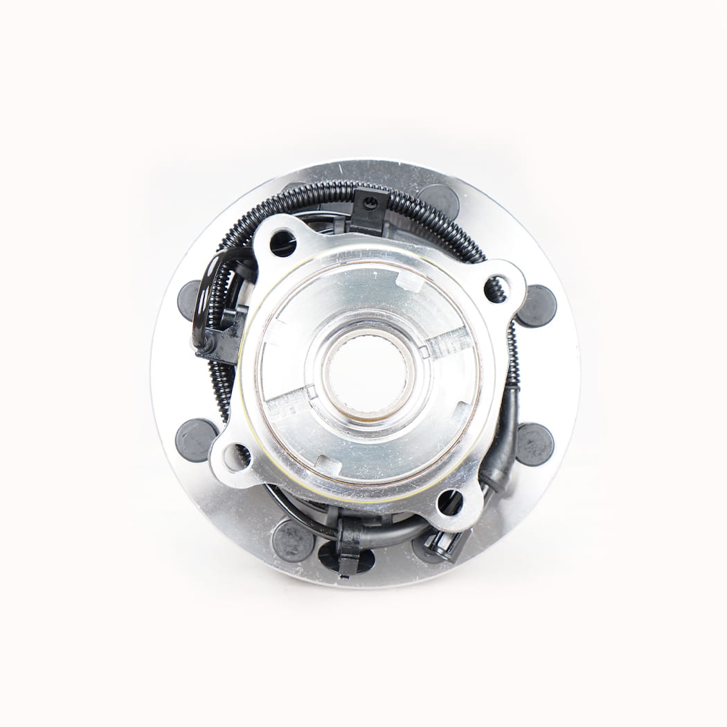Hanhub 515077 forhjulnav og lejemontering kompatibel med F-250 Super Duty F-350 Super Duty F-450 Super Duty F-550 Super Duty erstatter HA590425 BR930425 F81A2B663CE FW777 8-lug