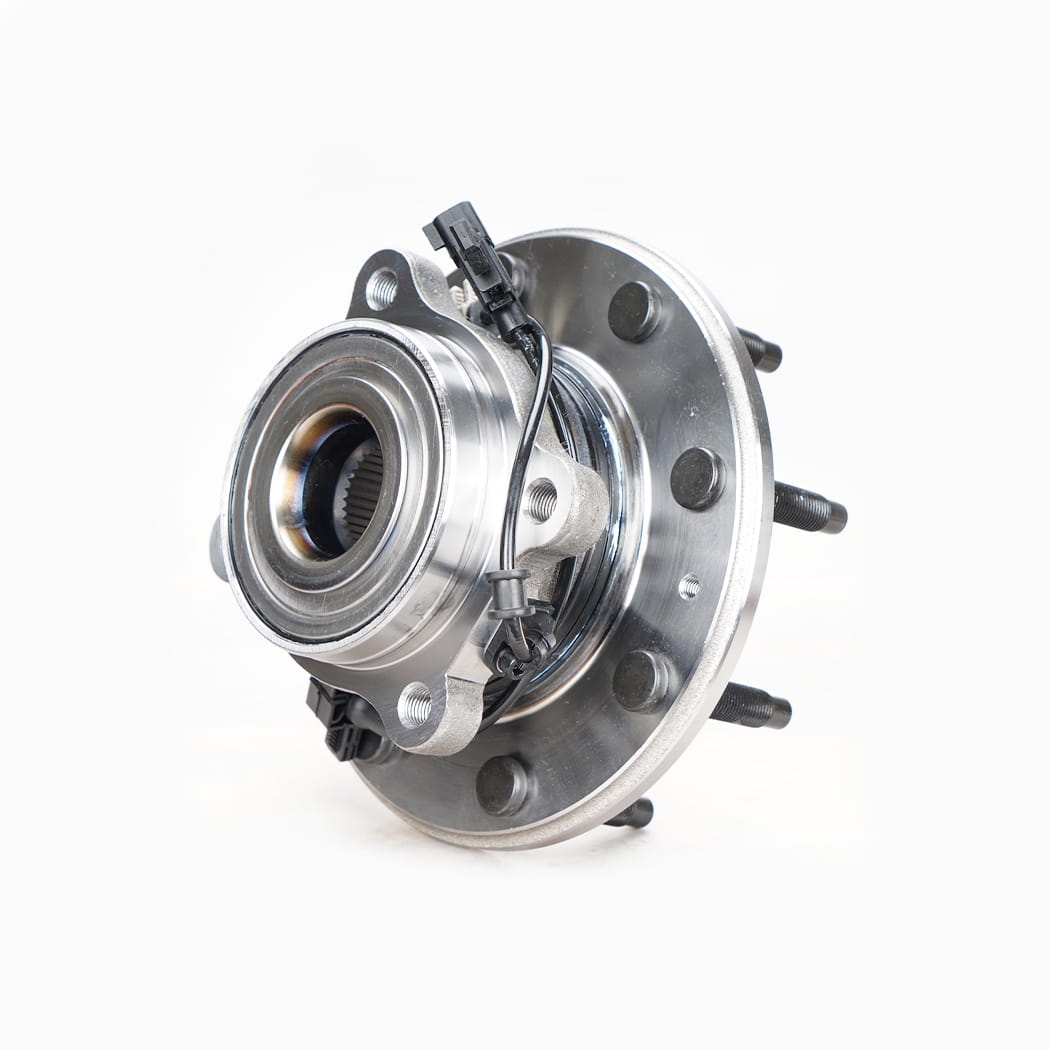 Hanhub 515145 forhjulnav og lejemontering kompatibel med Chevy Silverado 2500 HD Silverado 3500 HD Sierra 2500 HD Sierra 3500 HD erstatter 25807420 BR930824 SP620303 23203922 20945052 8-lug